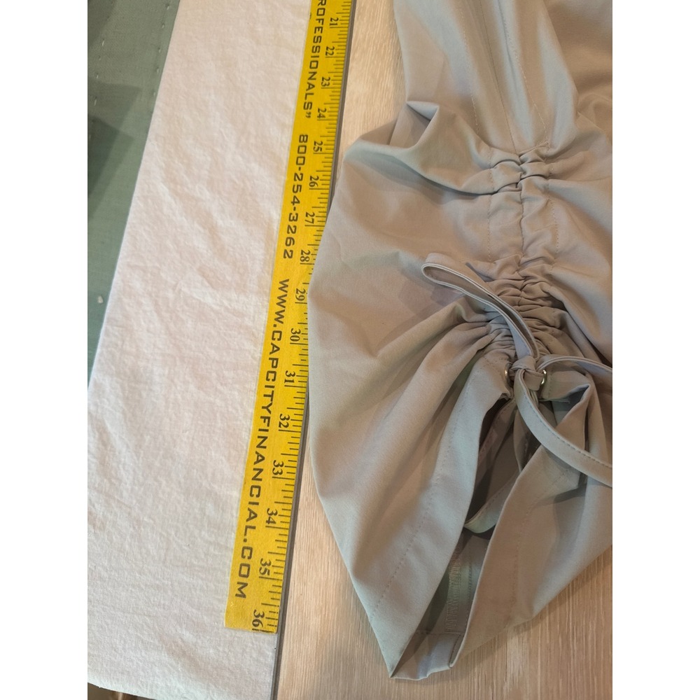 Zenergy by Chicos Gray Ruched Bungee Pants Size 2 Womens Active Travel 26 Inseam - Picture 3 of 3